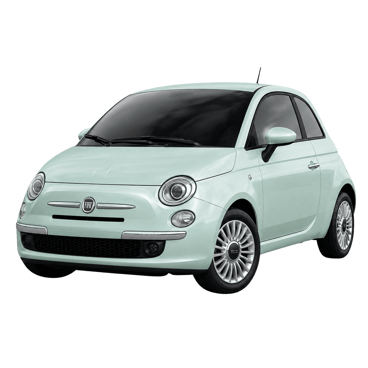 Fiat 500 compact hire car for easy local driving in Woking
